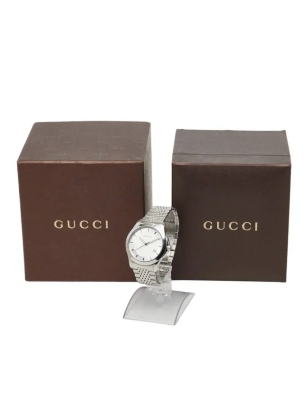 Gucci G-Timeless Watch 126.4 White Stainless Steel